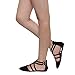 Betani FC42 Women's Ankle Strap Ballerina Ballet Flats