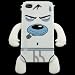 YETTIDE iPhone4 Character Sillicone Skin - Briefs Dog, White キャラクター・シリコンスキン ブリーフドッグ, ホワイト YET-SF-04