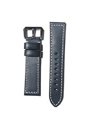 PANERAI Style 20mm Blue Watchband with Heavy Original Design S/S Buckle