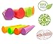 Silicone Popsicle Molds - Set of 4 - Easy to Freeze Squeeze and Fill Ice Pop Maker - BPA Free - Get Your 77 Gourmet E-book Recipes