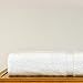 Bare Cotton Luxury Hotel & Spa Towel 100% Genuine Turkish Bath Sheets Dobby Border, White, Set of 2