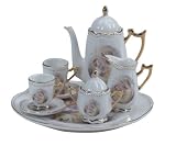 10 Piece Porcelain. Mary/Jesus Tea Set