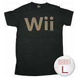 任天堂 Wii ロゴ 黒Tee/Nintendo Wii Logo T-Shirt Sheer ゲームTシャツ L【並行輸入】
