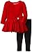 Nannette Little Girls' Velvet Dress Legging Set