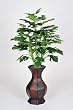 Artificial Split Philo in Rattan Planter