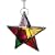 Moroccan Multi-Coloured Glass Star Tealight Lantern
