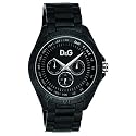 Dolce&Gabbana - DW0767 - Montre Homme - Quartz Analogique - Cadran Noir - Bracelet R&eacute;sine Noir