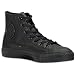 Converse Chuck Taylor All Star Shoes (1T405) Leather Hi Top Black Monochrome
