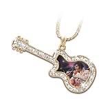 Legendary Elvis Guitar Pendant Necklace: Elvis Presley Jewelry Gift by The Bradford Exchange