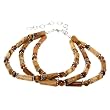 Handmade Picture Jasper and Cat's Eye Bracelet