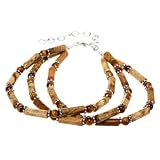 EXP Handmade Agate, Tiger Eye & Silver Bracelet