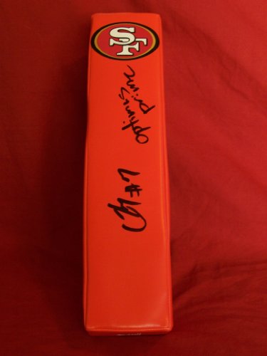 Colin Kaepernick Autographed San Francisco 49ers Logo Football End Zone Pylon with 