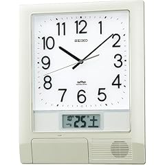 SEIKO CLOCK (セイコークロック) 掛け時計 プログラムクロック 電波時計 ツイン・パ PT201S