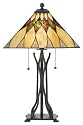 Quoizel Rowan Organic Tiffany Style Table Lamp