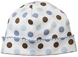 Margery Ellen Baby Pima Printed Hat, Blue Dot, 0-3 Months