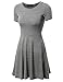 Anni Coco® Women's 1950s Hepburn Vintage Swing Dresses White XX-Large