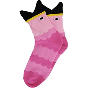 K.Bell Wide Mouth Pink Flamingo Socks