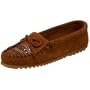 Minnetonka Women's Studded Moccasin,Brown,11 M US