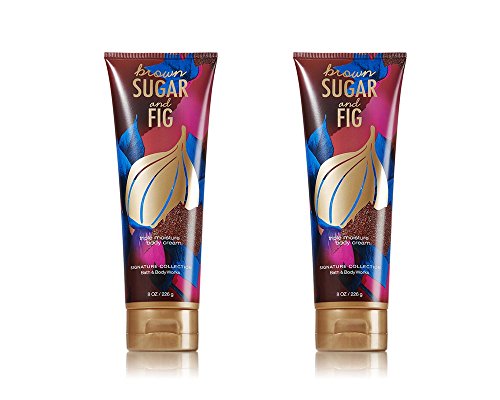 Bath and Body Works Brown Sugar & Fig Triple Moisture Body Cream 8 oz - 2 Pack