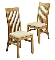 2 Lichfield Vertical Slat-Back Chairs