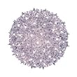 Bethlehem Lighting Indoor/Outdoor Mini Starlight Sphere 50 Lights, Clear