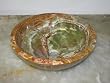 14" Round Green Onyx Bathroom Sink Vessel Above Counter or Undermount Installation