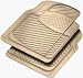 2PC GRAY TRUCK FLOOR MAT (Rubber Queen 7090-4)