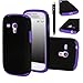 Galaxy S3 MINI Case, E LV Samsung Galaxy S3 MINI Case - Shock-Absorption / High Impact Resistant Hybrid Dual Layer Armor Defender Full Body Protective Case Cover (Hard Plastic with Soft Silicon) for Galaxy S3 Mini i8190 (Purple, Samsung Galaxy S3 Mini)