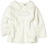 Hartstrings Baby-Girls Infant Back Zip Collared Top, Pearl, 18 Months