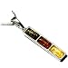  : Certified Genuine Multicolor Amber and Sterling Silver Slider Pendant on Italian Box Chain, 18"