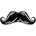 Qualatex Mustache Microfoil Balloon, 42-Inches | Black | 1-Pack