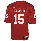adidas Indiana Hoosiers #15 Crimson Replica Football Jersey