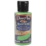 Deco Art Traditions Acrylics 3 Ounces-Yellow Green Light