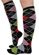 Multi Colored Argyle Knee High Socks By K. Bell