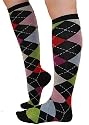 Multi Colored Argyle Knee High Socks By K. Bell