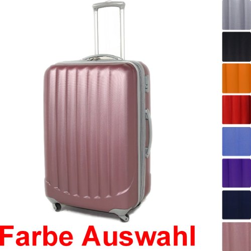 Reisekoffer Koffer Trolley Boardcase Bordcase Hartschale Rosa M 2033 Reviews