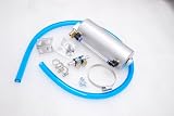 Godspeed Universal Racing Oil Catch Can Tank Oil Reservoir Tank Silver Color
