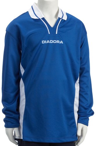 Diadora Trikot Corner Junior langarm, M, savoy/wei&szlig; Preisvergleich