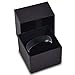 Tungsten Wedding Band Ring 6mm for Men Women Comfort Fit Black Enamel Domed Brushed Lifetime Guarantee