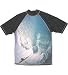 After Party Mens Wave Short Sleeve Surf Rashguard with UV Protection