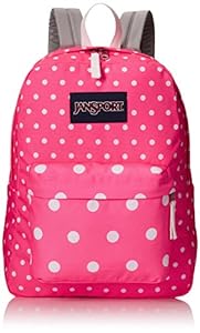 JanSport Women's Superbreak Pink Spots Backpack