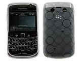 White TPU/Gel Case w/ Circles Design Cover For Blackberry Bold 9700/9780