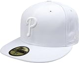 MLB Philadelphia Phillies White on White 59FIFTY Fitted Cap (7 5/8)
