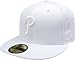 Philadelphia Phillies White on White 59FIFTY Fitted Cap (7 3/4)