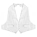 White Pique Vest & Self-Tie Bow Tie
