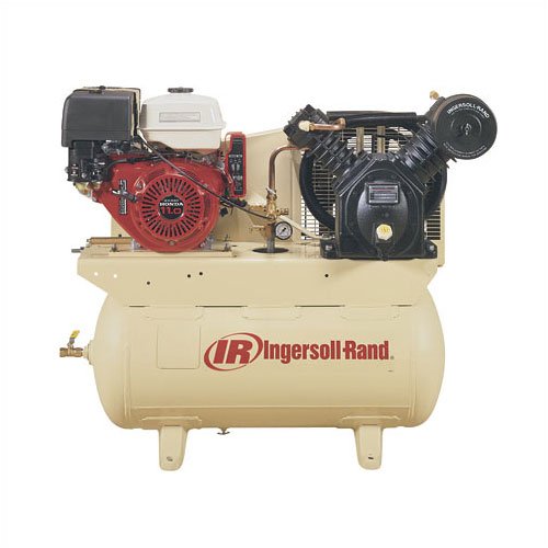 - Ingersoll Rand 25 CFM @ 175 PSI, 13 HP Horizontial Air Compressor with Alternator, Model# 2475F13GH