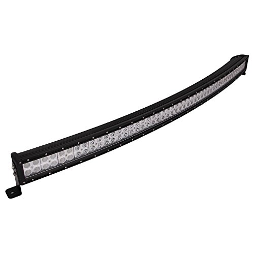 Led Light Bar, Senlips 52 inch 300W Curved Light Bar Off-road Light Bar Flood Spot Combo Beam IP 67 Waterproof for Off-road Vehicle, ATV, SUV, UTV, 4WD, Jeep, Boat- Black (52″)