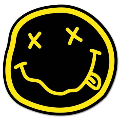 NIRVANA smiley rock band Vynil Car Sticker Decal - 2.5