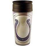 NFL Football Team Logo Vortex 16 Ounce Acrylic Travel Tumbler Glass - Indianapolis Colts