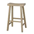 Ready-to-Finish Saddle Seat Stool- 29"